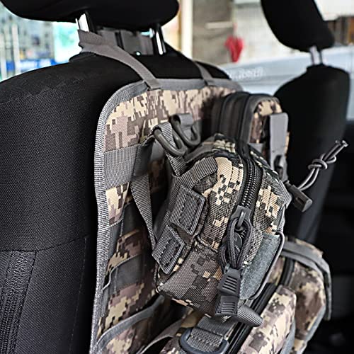 Molle Seat Back Organizer, Tactical Car Seat Organizer with