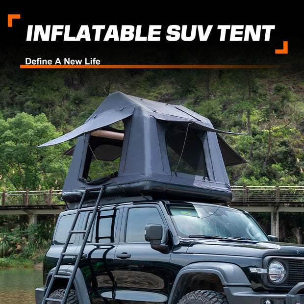 Rooftop Overland Water Camping Inflatable Waterproof Multifunctional Tent With Ladder (SUV / Jeep / Bronco Off-Road Vehicle)