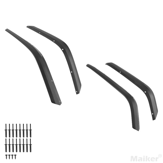 4 PCS Fender Flares Compatible with 2018-2023 Jeep Wrangler JL & JLU Unlimited Rubicon,2021-2024 Jeep wrangler Willys 4XE, Rubicon 4XE, Rubicon X 4XE,Off-road Widened Wheel Fenders