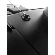 Maiker Cubierta de base de antena de radio para Jeep Wrangler JK 2007-2017 (ABS, negro) 