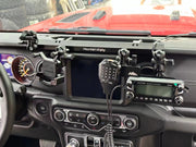 Central control multi-function integrated bracket | Dashboard Console Multi-Mount Phone Holder & Action Camera Holder & Platform Phone Stand (18-23 Jeep Wrangler JL)