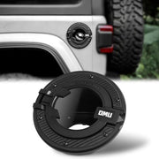 MAIKER Aluminum Tank Cap Cover for JEEP Wrangler JL 2018-2023 Carbon Fiber Fuel Tank Cover