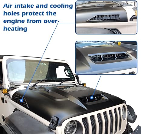 Space Capsule Hood The Replacement Hood (07-18 Jeep Wrangler JK / 18-24 JL JLU /  20-23 Gladiator JT Not for Mojave&392 Model)