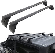 Roof Rail Rack Cross Bars Luggage Carriers (07-23 Jeep Wrangler JK JL Gladiator JT 4 DOOR)