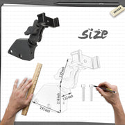 Soporte para teléfono del lado izquierdo del tablero, estabilizador antivibración, soporte ajustable personalizado para teléfono celular para accesorios Ford Bronco 2021 2022 2023 