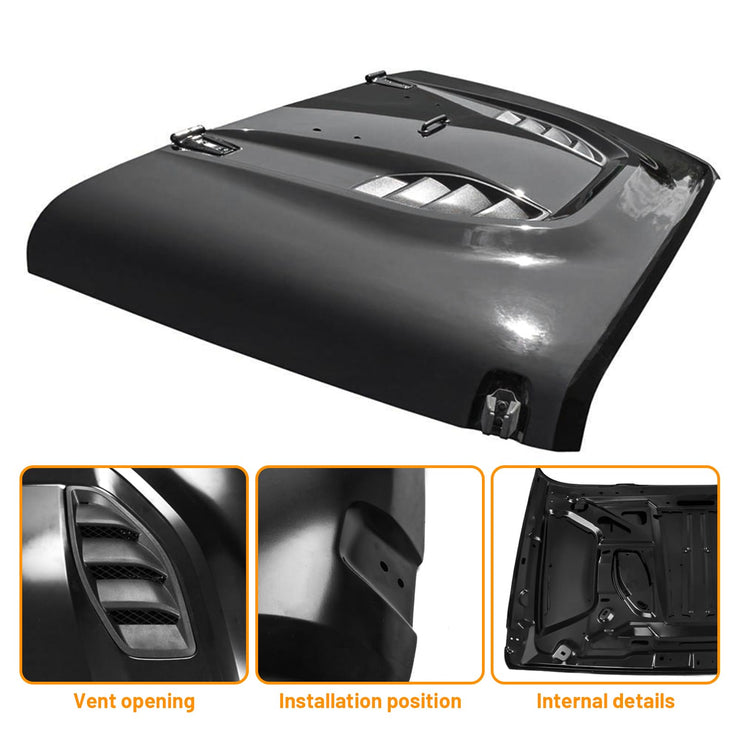 10th Anniversary Edition Vented Heat Dispersion Hood (Jeep Wrangler JK JKU 07-18)