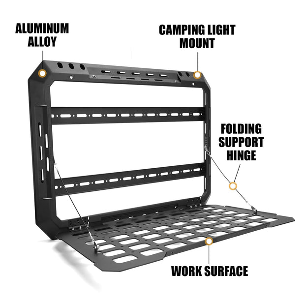 Rear Window Storage Panel Kit Modular Tactical Molle Platform (21-24 Ford Bronco 4 Doors)