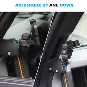 Dashboard Left Side Adjustable Phone Holder Mount (21-23 Ford Bronco)