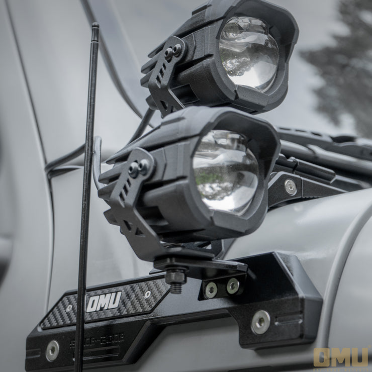 Genesis Series A-Pillar Light System Mount(18-24 Jeep Wrangler JL & Gladiator JT [Not For 4xe,392 & Mojave  ])