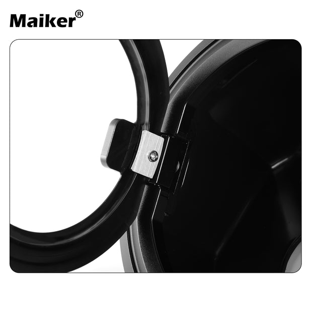 MAIKER Transparent Gas Tank Cap Cover for 2018-2023 Jeep Wrangler JL 2 Door 4 Door Rubicon Sahara JK 2017-2023,Aluminum