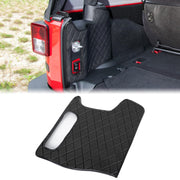 Trunk Protective PU Leather case Cargo Sidewall Protector 1pc(11-17 Jeep Wrangler JK, fit The subwoofer on The Right Side)