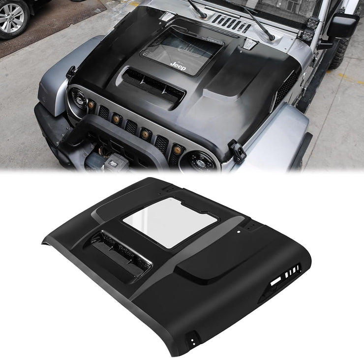 Space Capsule Hood The Replacement Hood (07-18 Jeep Wrangler JK / 18-24 JL JLU /  20-23 Gladiator JT Not for Mojave&392 Model)