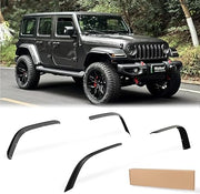 4 PCS Fenders Front & Rear Fenders (07-18 Jeep Wrangler JK& JKU, 21-24 Jeep wrangler Willys 4XE, Sport S Sahara 4XE)