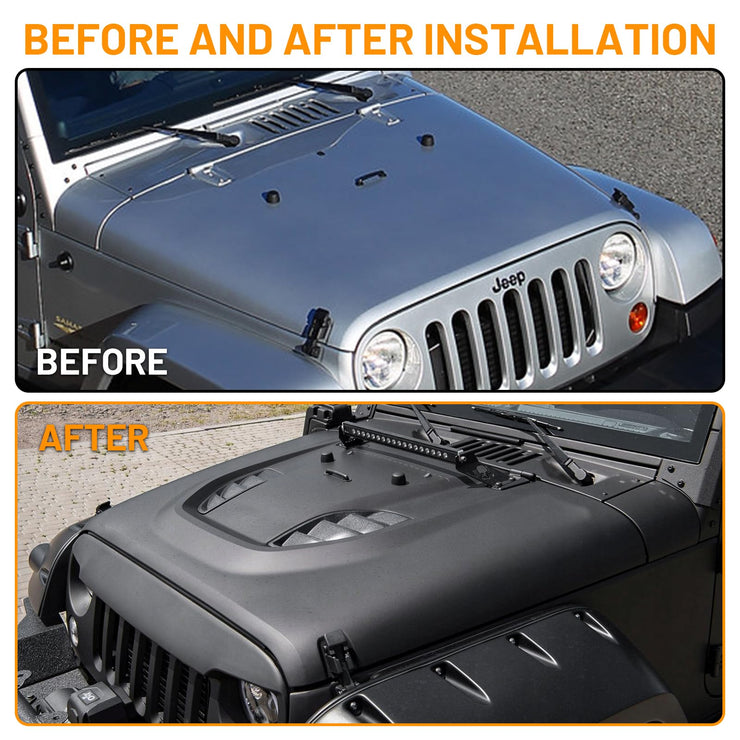 10th Anniversary Edition Vented Heat Dispersion Hood (Jeep Wrangler JK JKU 07-18)