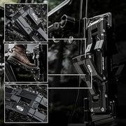 Awaken Serie Door Hinge Step Aluminum Folding Foot Pedal (07-18 Jeep Wrangler JK JKU & 18-23 JL JLU)