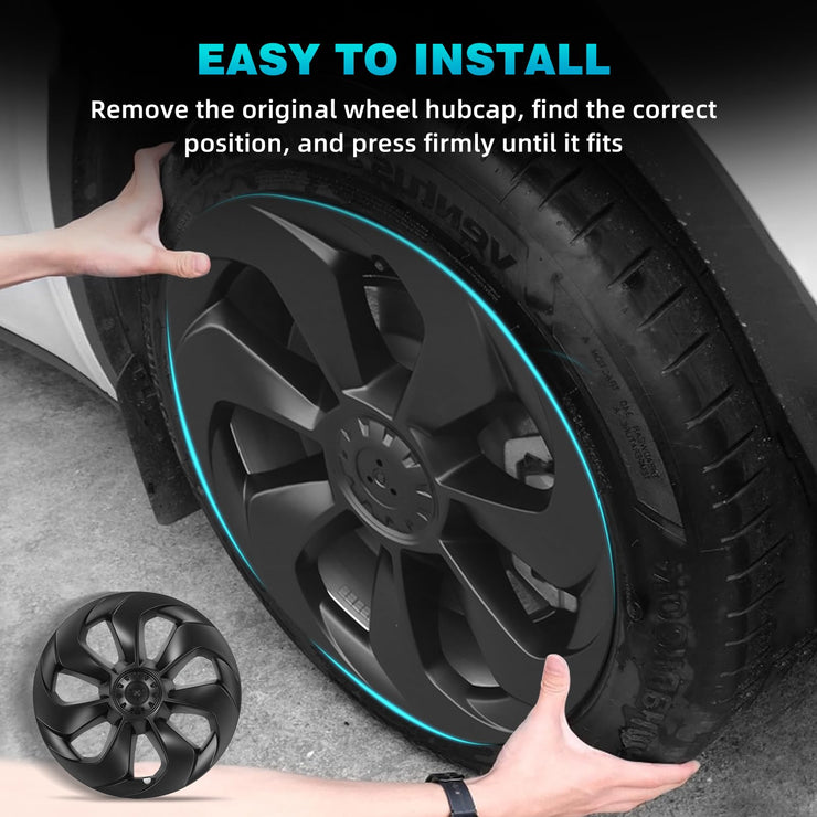 Wheel Covers 19 Inch Wheel Cover HubCaps (21-23 Tesla Model Y )