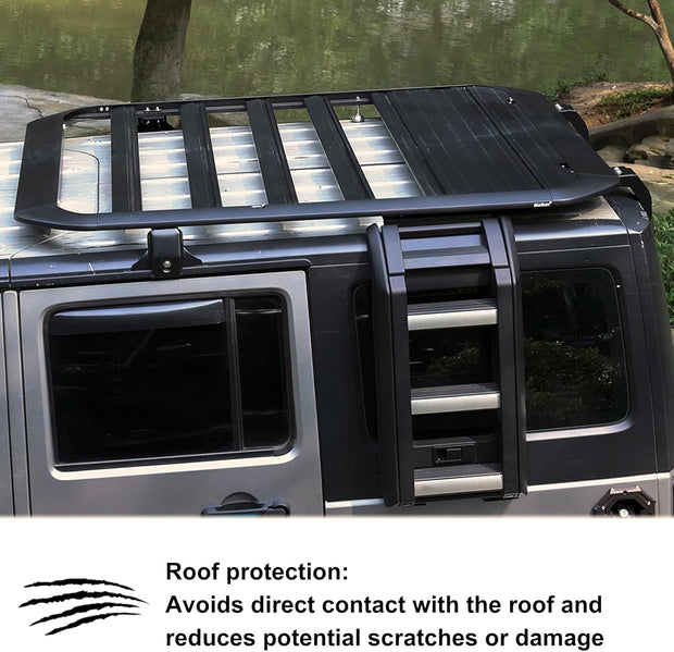 Roof Rack Cargo Storage Basket Platform (07-18 Jeep Wrangler JK)