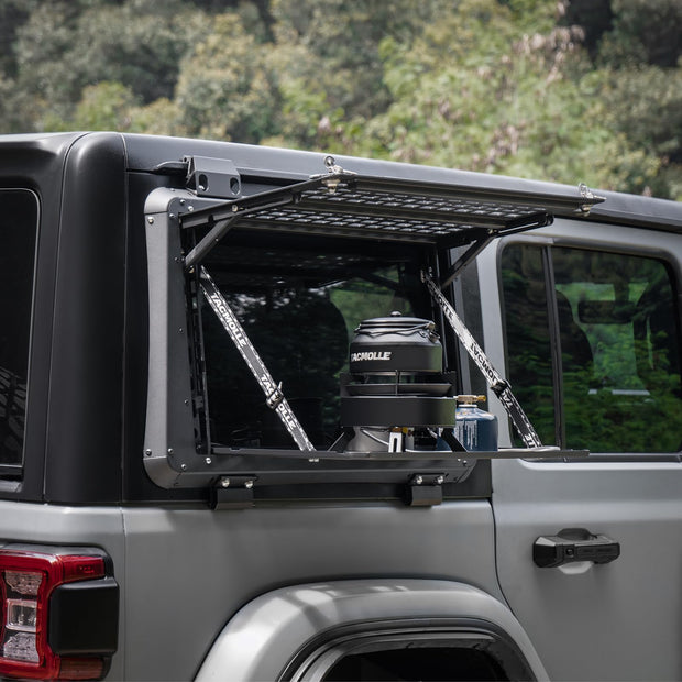 Rear Side Window MOLLE Panel - Tactical Modular Storage for Tools MOLLE Accessories, Rear Window Storage Panel Kit Compatible with Jeep Wrangler JL 2018-2024, Driver Side