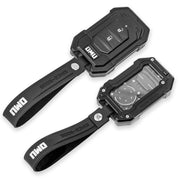 Genesis Series Metal Key Fob Cover  Full Protection Key Case Shell Black (18-24 Jeep Wrangler JL / Gladiator JT)