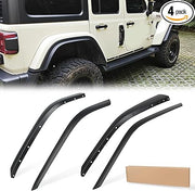 4 PCS Fenders Front & Rear Fenders (07-18 Jeep Wrangler JK& JKU, 21-24 Jeep wrangler Willys 4XE, Sport S Sahara 4XE)