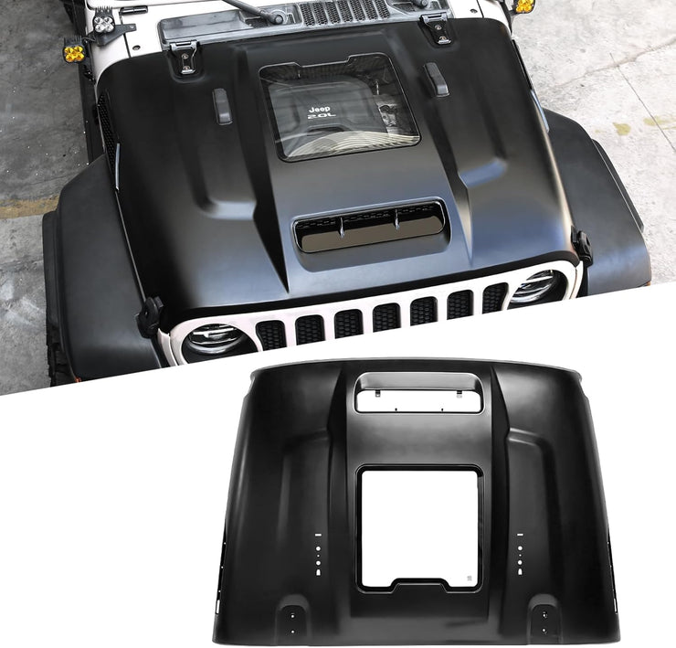 Space Capsule Hood The Replacement Hood (07-18 Jeep Wrangler JK / 18-24 JL JLU /  20-23 Gladiator JT Not for Mojave&392 Model)