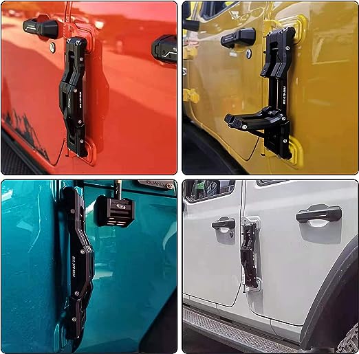 Door Hinge Step Aluminum Folding Foot Pedal (07-18 Jeep Wrangler JK JKU & 18-23 JL JLU)