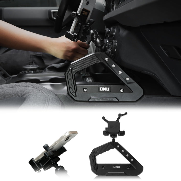 Genesis Series Anti-Shake Stabilizer Custom Adjustable Dashboard Cell Phone Mount (Ford Bronco)