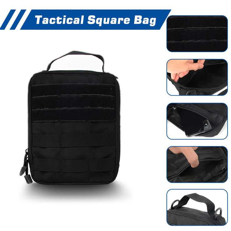 Tailgate Molle Panel / Tactical Panel with 3 Detachable Molle Pouch (21-24 Ford Bronco)