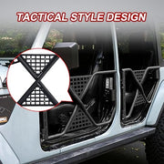 Tube Half Door Compatible with 2018-2023 Wrangler JT/JL 4 door X Tactical Half-door