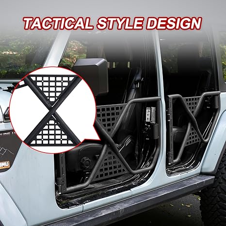 Tube Half Door Compatible with 2018-2023 Wrangler JT/JL 4 door X Tactical Half-door