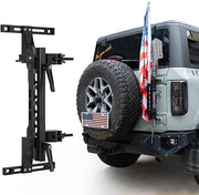 MAIKER OFF ROAD Bronco - Soporte para antena y bisagra para portón trasero con soporte para pala militar, soporte para poste de bandera y soporte para antena CB compatible con Ford Bronco 2021 2022 