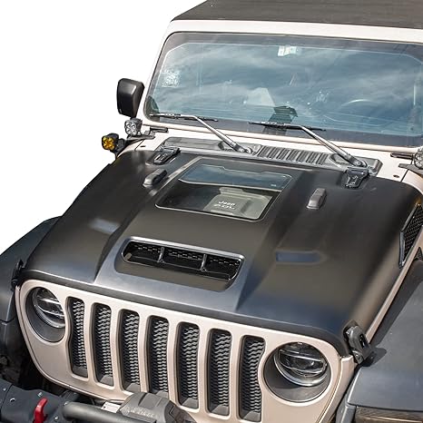 Space Capsule Hood The Replacement Hood (07-18 Jeep Wrangler JK / 18-24 JL JLU /  20-23 Gladiator JT Not for Mojave&392 Model)