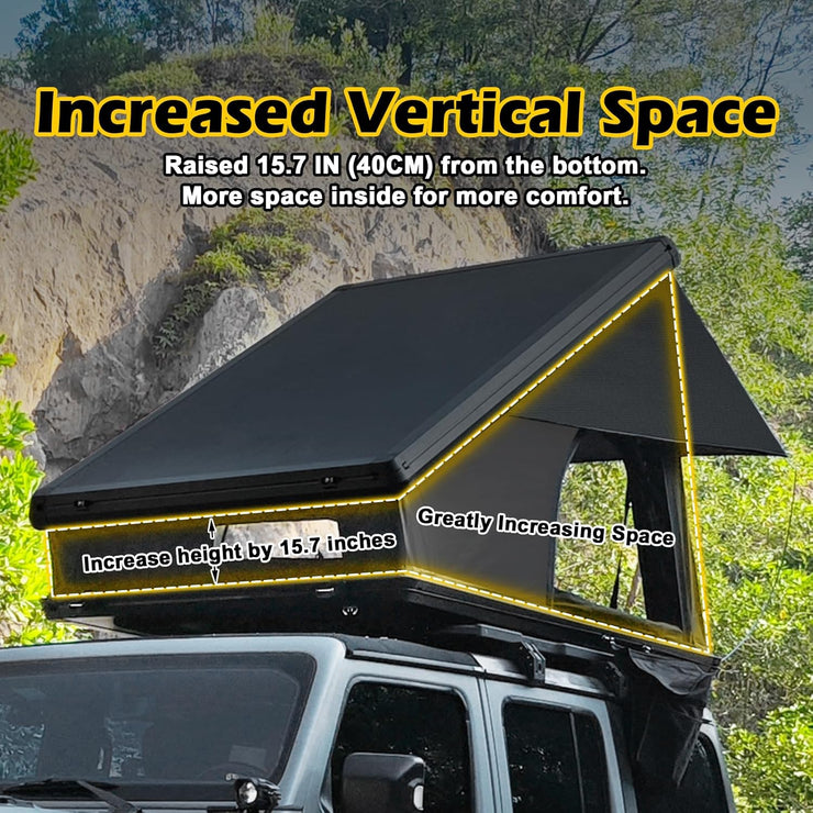 Rooftop Camping Hardshell Overland Tent with Ladder (SUV Jeep Ford Off-Road Vehicles Van Truck)