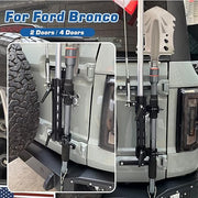 MAIKER OFF ROAD Bronco - Soporte para antena y bisagra para portón trasero con soporte para pala militar, soporte para poste de bandera y soporte para antena CB compatible con Ford Bronco 2021 2022 