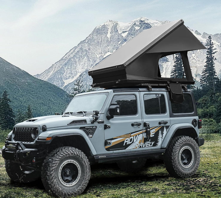 Rooftop Camping Hardshell Overland Tent with Ladder (SUV Jeep Ford Off-Road Vehicles Van Truck)