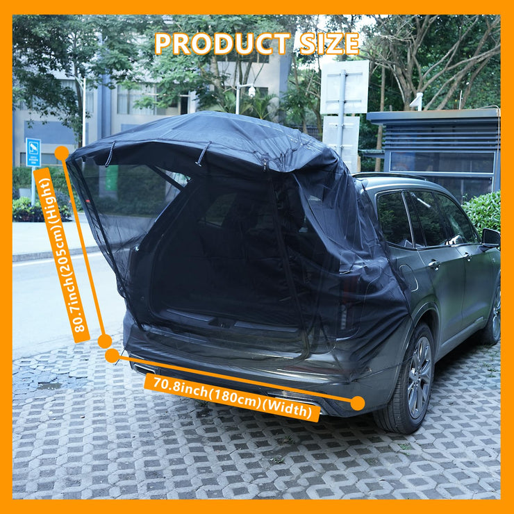 Car Tailgate Mesh Screen Breathable Mesh Net for Car Tailgate for UV Sun Protection Ventilation Privacy Protection for SUV