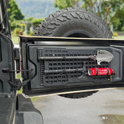 Tailgate Tactical Panel for Wrangler Tailgate Tool Kit/JL Organizer Racks Compatible with Jeep Wrangler 2007-2022 JK JKU & 2018-2022 JL JLU (1 PCS,Aluminum Alloy)