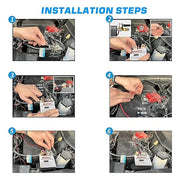 Wireless Remote Control Dual Battery Disconnect Switch Kill Switch for Car with Led Digital Display DC12V 200A Anti-Theft Prevent Battery Drain Solenoid Valve Terminal