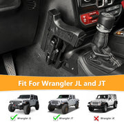 Center Console Metal Gun Holder for Double Stack Glock 9mm/SW40/357 Pistols (18-24 Jeep Wrangler JL & Gladiator JT)