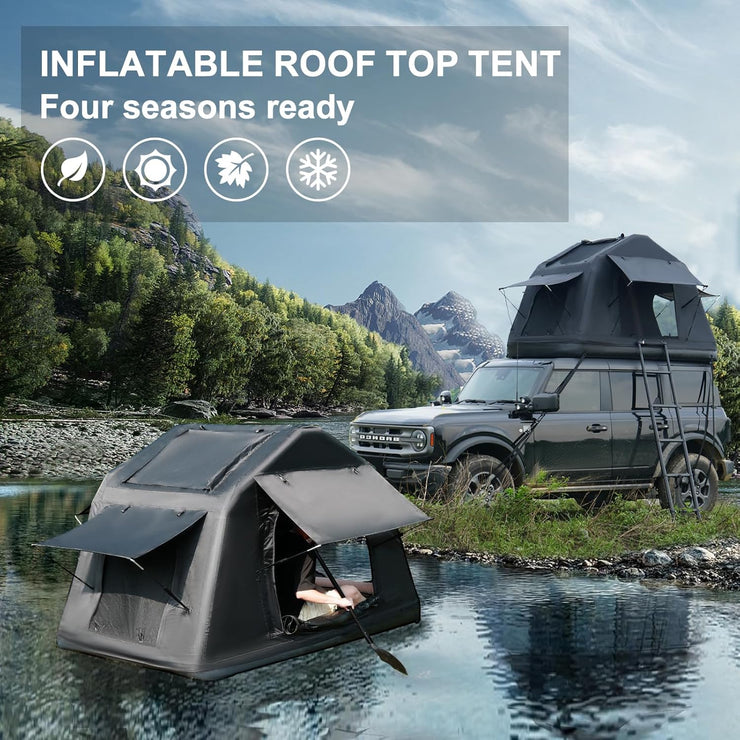 Rooftop Overland Water Camping Inflatable Waterproof Multifunctional Tent With Ladder (SUV / Jeep / Bronco Off-Road Vehicle)