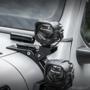 Genesis Series Aluminum High Low Beam Switchable A-Pillar Spotlight (07-24 Jeep Wrangler JK)