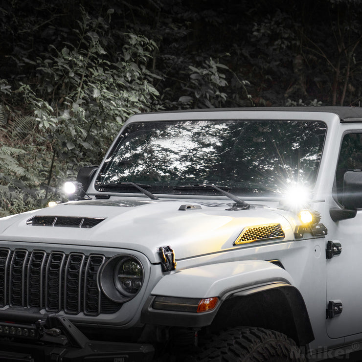 Genesis Series A-Pillar Light System Mount(18-24 Jeep Wrangler JL & Gladiator JT [Not For 4xe,392 & Mojave  ])