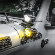 Genesis Series Aluminum High Low Beam Switchable A-Pillar Spotlight (07-24 Jeep Wrangler JK)