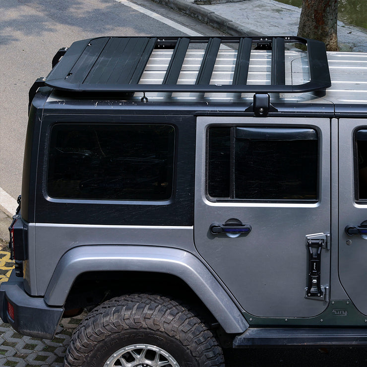 Roof Rack Cargo Storage Basket Platform (07-18 Jeep Wrangler JK)