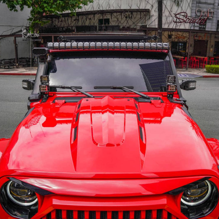 The Avenger Style Replacement Hood (18-24 Jeep Wrangler JL & 20-23 Gladiator JT, not for Mojave&392 Model)