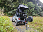 Roof Top Tent Hardshell Rooftop Tent For Van Jeep SUV Truck Car Overland Tent Camping for 2-3 Person( With Ladder)