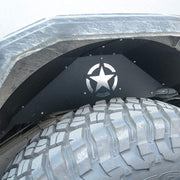 Five Star Logo Lightweight Aluminum Design Front and Rear Inner Fender Liners (07-17 Jeep Wrangler JK JKU)