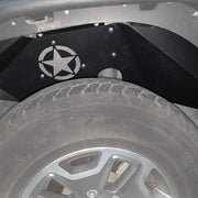 Five Star Logo Lightweight Aluminum Design Front and Rear Inner Fender Liners (07-17 Jeep Wrangler JK JKU)