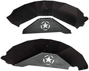 Five Star Logo Lightweight Aluminum Design Front and Rear Inner Fender Liners (07-17 Jeep Wrangler JK JKU)