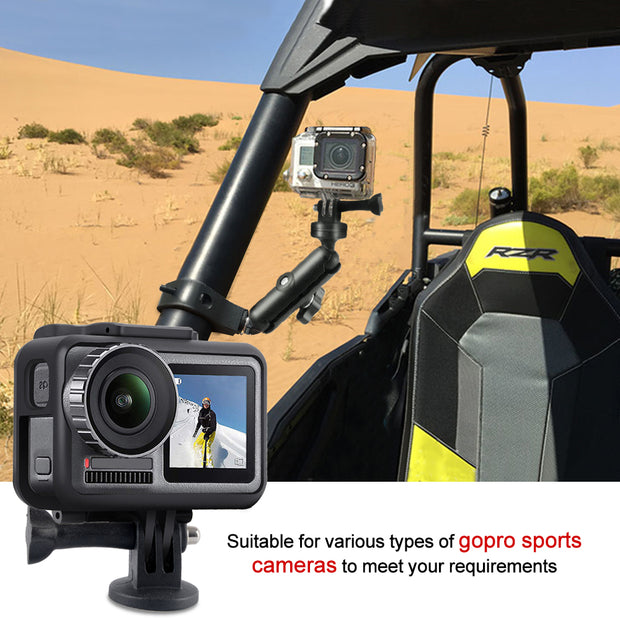 Camera Mount Holder for GoPro, 1.75"-2" Roll Bar Compatible for All GoPro Models (UTV ATV )